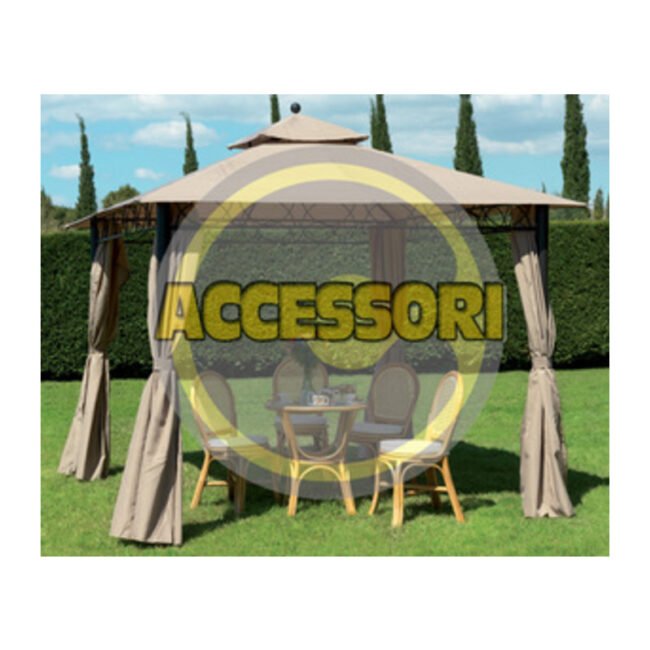 C SET 4 TELI LATERALI P/GAZEBO EDEN BEIGE SCURO