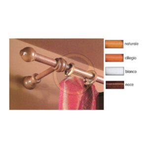 BASTONE LEGNO A STRAPPO D 23 CILIEGIO 160CM C/SUPP.