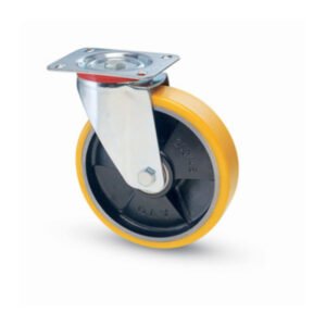 RUOTA POLIURETANO D  80X20 MM 22 PIASTRA GIREVOLE