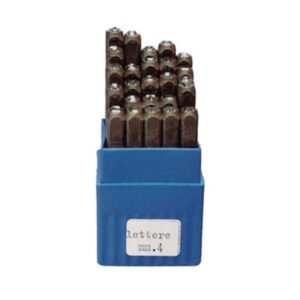 PUNZONI IN ACCIAIO SERIE 25 LETTERE 4X60 MM