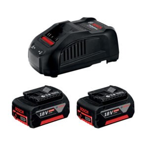 BOSCH-B SET 2 BATTERIE 18V-5.0 Ah + CARICABATTERIE