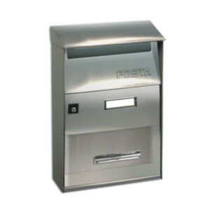 CASSETTA POSTALE ALUBOX FT INOX LISCIO 22X11X32,5 CM