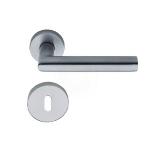 MANIGLIA ACCIAIO LUCIA C/BOCCHETTA SATINATO