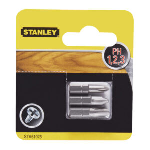PIRANHA STANLEY STA61023 (x61023)  3 INSERTI MM.25 PH 1-2-3