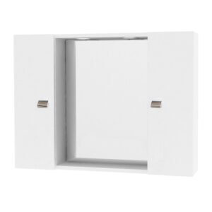 SPECCHIO DA BAGNO 198 A 2 ANTE BIANCO