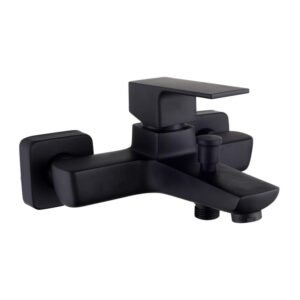 SERIE ELEGANT GRUPPO VASCA MISCELATORE NERO OPACO