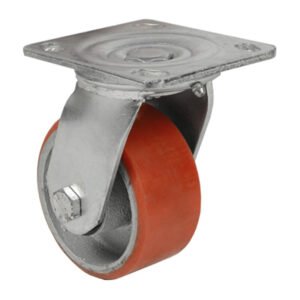 RUOTA POLIURETANO D 200X50 MM PIASTRA GIREV EXP