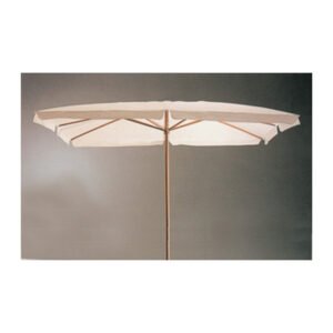 C OMBRELLONE IN LEGNO PALO 48 300X300CM BIANCO