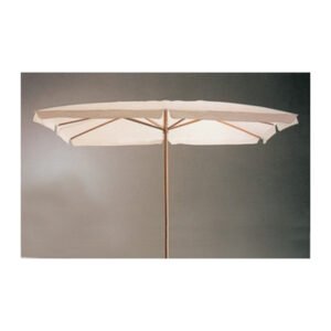 C OMBRELLONE IN LEGNO PALO 48 200X300CM BIANCO