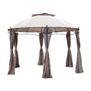 C GAZEBO IN ACCIAIO GOTIC ESAGONALE D 350CM