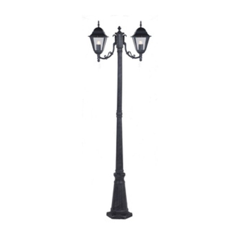 LAMPIONE NEW YORK H 200 CM 2 LUCI GRIGIO