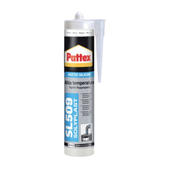 PATTEX SILICONE ALTE TEMP. SL509 NERO 300 ML CARTUC