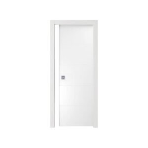 PORTA RIGHE SCORREVOLE 80X210 CM LACCATO BIANCO