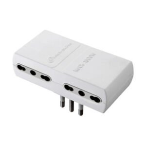 ADATTATORE PIATTO 16A 2P+T 4PR BIPAS BIANCO FIG.12