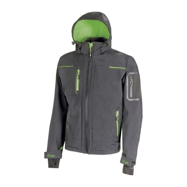 U-POWER GIACCONE SPACE GRIGIO-VERDE TG.   L