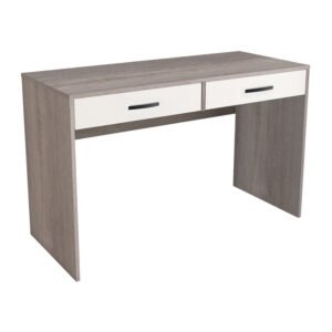 KIT SCRIVANIA 2 CASSETTI 117X50X73,5 CM ROVERE GR./BIANCO