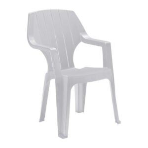 POLTRONA RESINA ALTA BIANCO