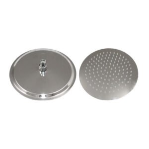 SOFFIONE DOCCIA INOX TONDO D 200 MM
