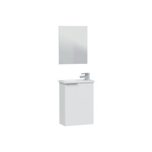 KIT MOBILE BAGNO 1 ANTA 40 SOSP. LAVABO BIANCO LACC