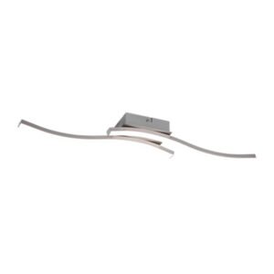 PLAFONIERA LED ROUTE ACCIAIO SATIN. 2 LUCI X 5W 4000K