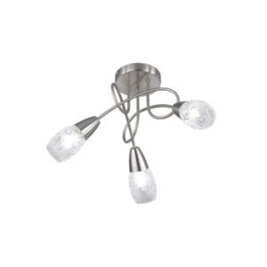 PLAFONIERA COLMAR 3 LUCI E14 VETRO SATINATO