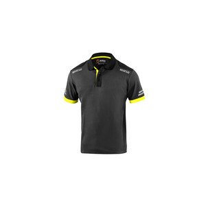 SPARCO POLO TOLEDO GREY YELLOW TG S