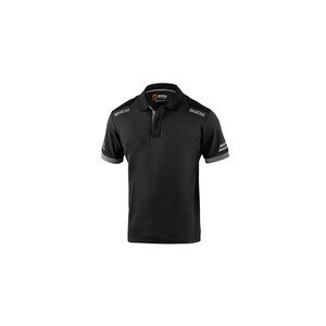 SPARCO POLO TOLEDO BLACK GREY  TG S