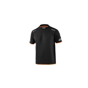 SPARCO T-SHIRT TUCSON BLACK ORANGE TG XS
