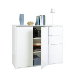MOBILE 3A+2C CM 106X35X87H BIANCO/BIANCO LUC.