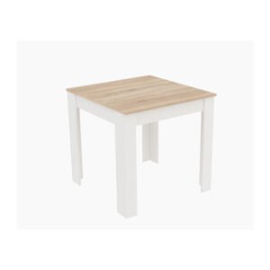 TAVOLO FISSO 110X80XH75CM ROVERE/BIANCO