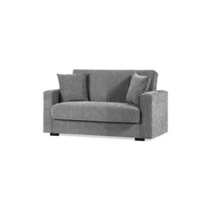 DIVANO 2 POSTI C/CASSETTONE NORA LUMOS GRIGIO