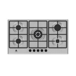 PIANO COTTURA INOX STAYLUX GAS 90CM GRIGLIA GHISA