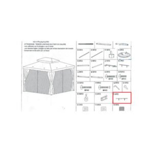 R PARTICOLARE T X  GAZEBO ADVENTURE MAGNUM 3,6X4,8