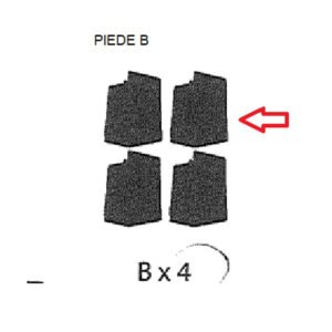 R PIEDINO B x PATTUMIERA 2 ANTE CM. 68X37X90H ART PLAST
