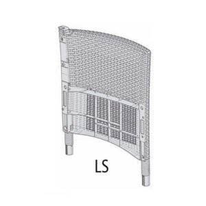 R FIANCO LS X ALLIBERT/KETER SET IOWA BALCONY CAPPUCC.