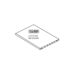 R 1XRIP L.312 mm X ARMADIO SPOGLIATOIO RESINA A 1 POSTO IN KIT C/SERRAT