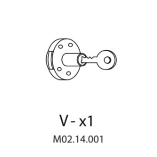 R V-x1 M02.14.001 X ARMADIO SPOGLIATOIO RESINA A 1 POSTO IN KIT C/SERRAT