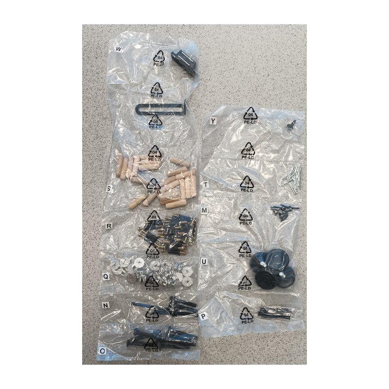 R KIT MONTAGGIO X INDUSTRIAL LIBRERIA METAL/QUERCIA 60X30X180 CM