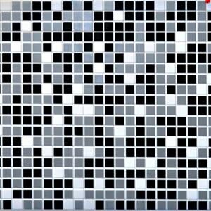 PANNELLO IN PVC MOSAIC BLACK MIS 955X480MM