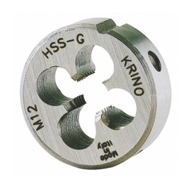FILIERA TONDA HSS M12 PASSO 1,75 D 38 MM