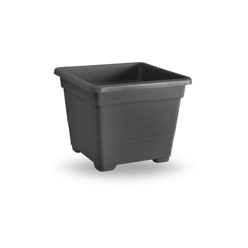 VASO QUADRATO CM.32 ANTRACITE