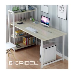 SCRIVANIA SOFIA 120X48X110 CM ROVERE BIANCO