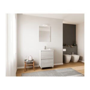 MOBILE BAGNO LISBONA 2C 60 ROVERE GRIGIO