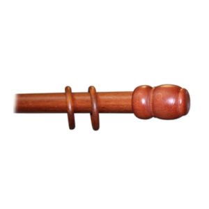 BASTONE LEGNO A TIRO D 35 CILIEGIO 150CM S/SUPP.