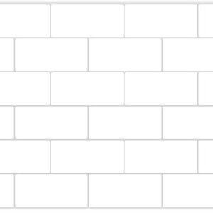 PANNELLO IN PVC WHITE TILE MIS 966X484MM