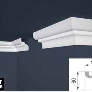 CORNICE POLISTIRENE 8X62X200CM