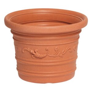 VASO IN PLASTICA FESTONATO D 40XH30 CM PRESTIGE