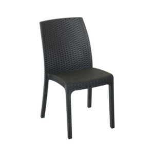 SEDIA RESINA VIRGINIA 47X59XH86 CM ANTRACITE