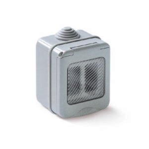 CASSETTA TONDO DA PARETE P/ESTERNO 2P IP55