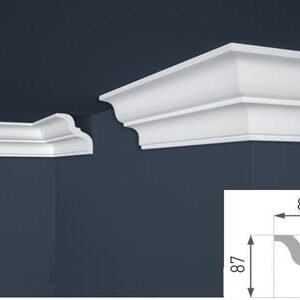 CORNICE POLISTIRENE 87X8X200CM